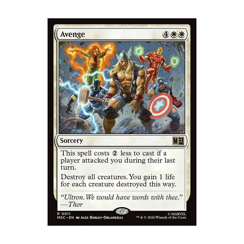 Avenge (Surge Foil) - Marvel Super Heroes Commander (Foil Near Mint)