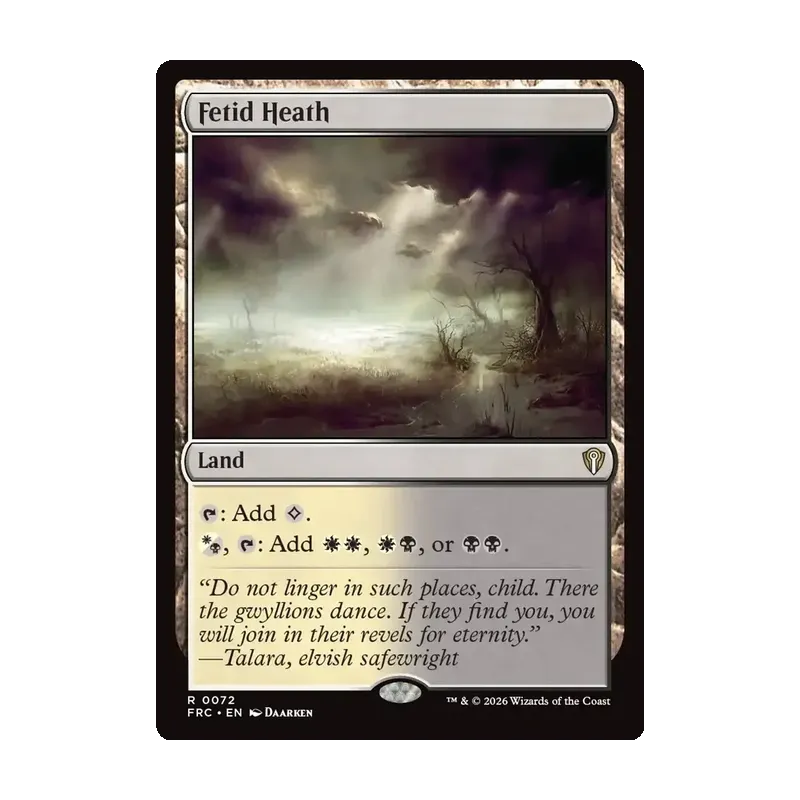 Fetid Heath - Reality Fracture Commander (Near Mint)