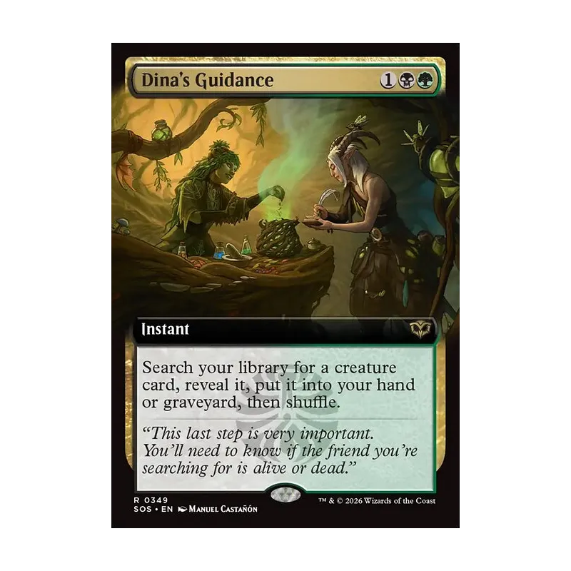 Dina's Guidance (Extended Art) - Secrets of Strixhaven (Near Mint)