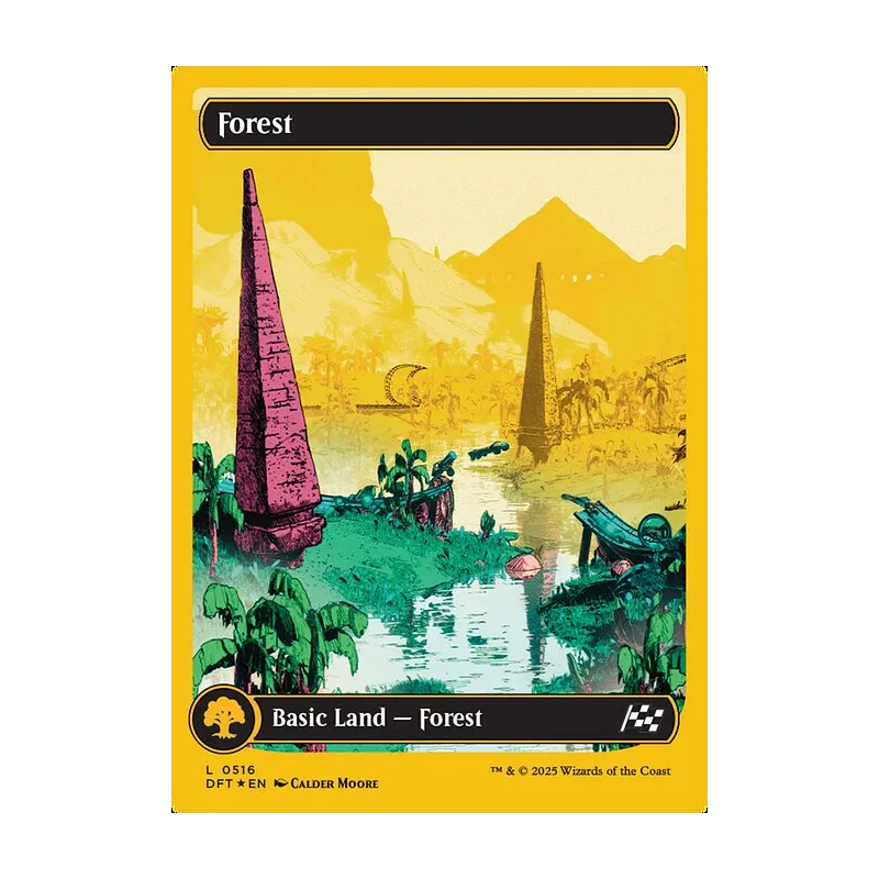Forest (0516) (First-Place Foil) - Aetherdrift (Foil Near Mint)