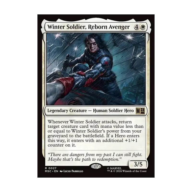 Winter Soldier, Reborn Avenger (Surge Foil) - Marvel Super Heroes Commander (Foil Near Mint)