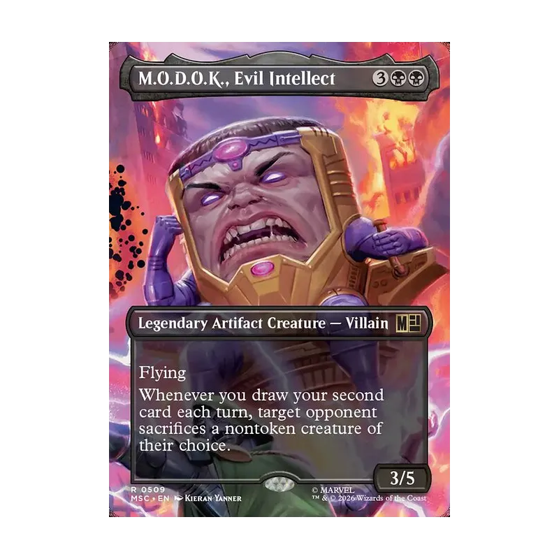 M.O.D.O.K., Evil Intellect (Borderless) - Marvel Super Heroes Commander (Near Mint)