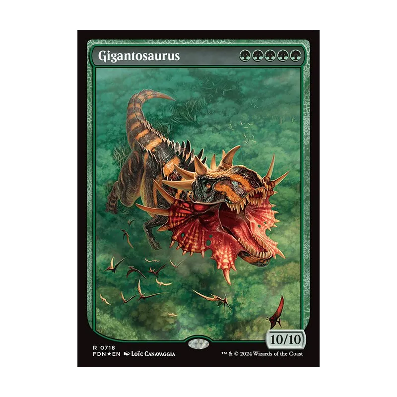 Gigantosaurus (Full Art) - Foundations (Foil Near Mint)