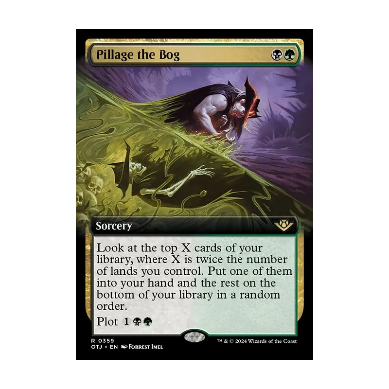 Pillage the Bog (Extended Art) - Outlaws of Thunder Junction (Near Mint)