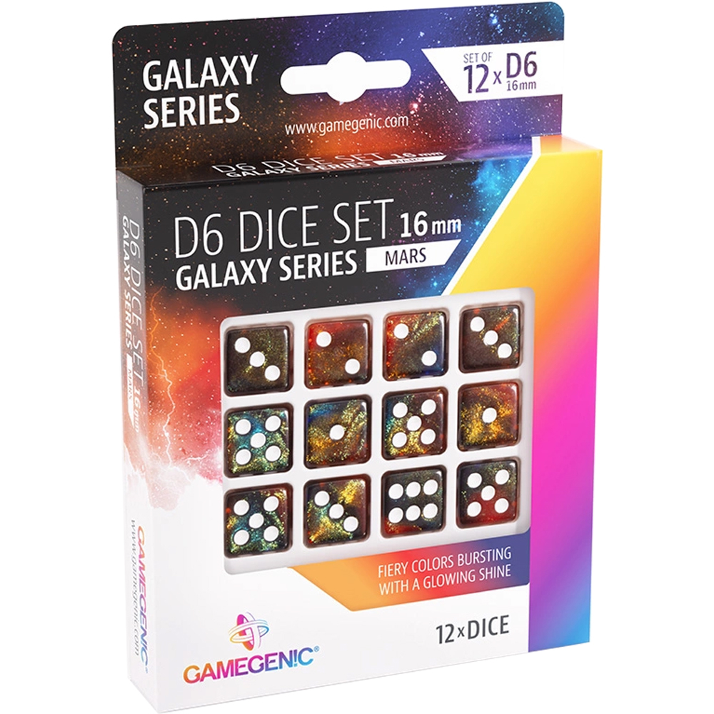 Galaxy Series 16mm d6 Set: Mars (12) | Accessories | Miniature Market