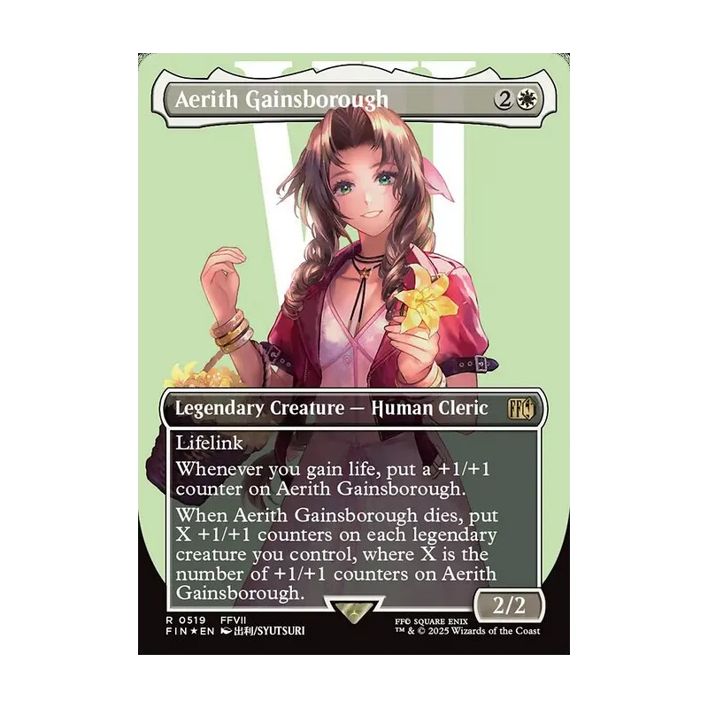 aerith card mtg Gainsborough [519] [Borderless] [Character] [FINAL FANTASY] [Surge Foil]  Face to Face Games return that card to the battlefield instead. If You Love Aerith, These