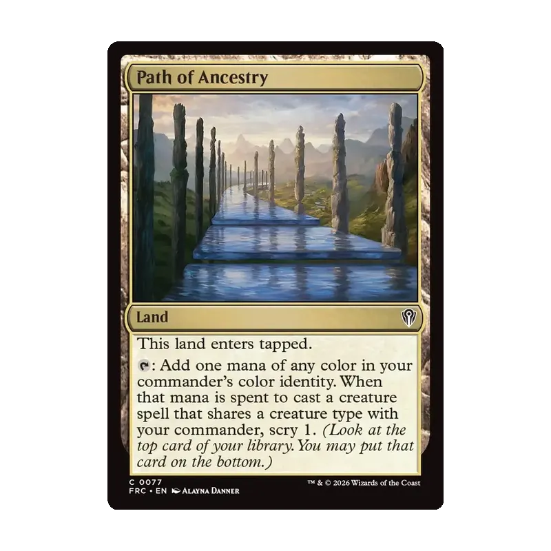 Path of Ancestry - Reality Fracture Commander (Near Mint)