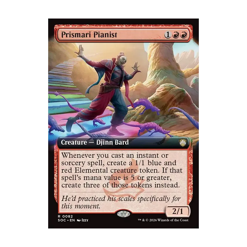 Prismari Pianist (Extended Art) - Secrets of Strixhaven Commander (Near Mint)