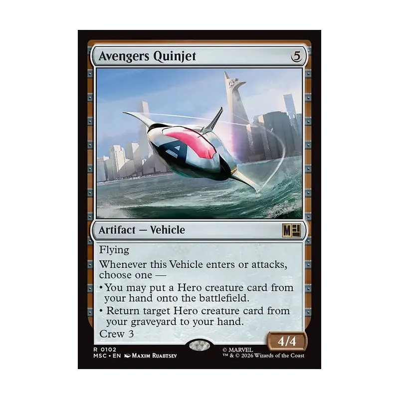 Avengers Quinjet (Surge Foil) - Marvel Super Heroes Commander (Foil Near Mint)