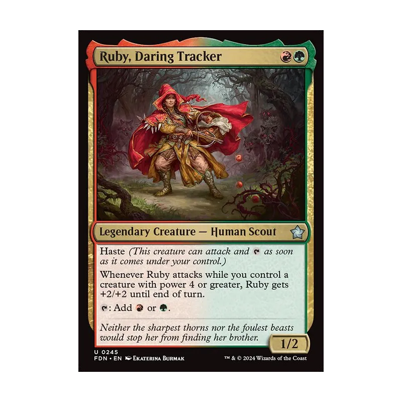 Ruby, Daring Tracker - Foundations (Foil Near Mint)