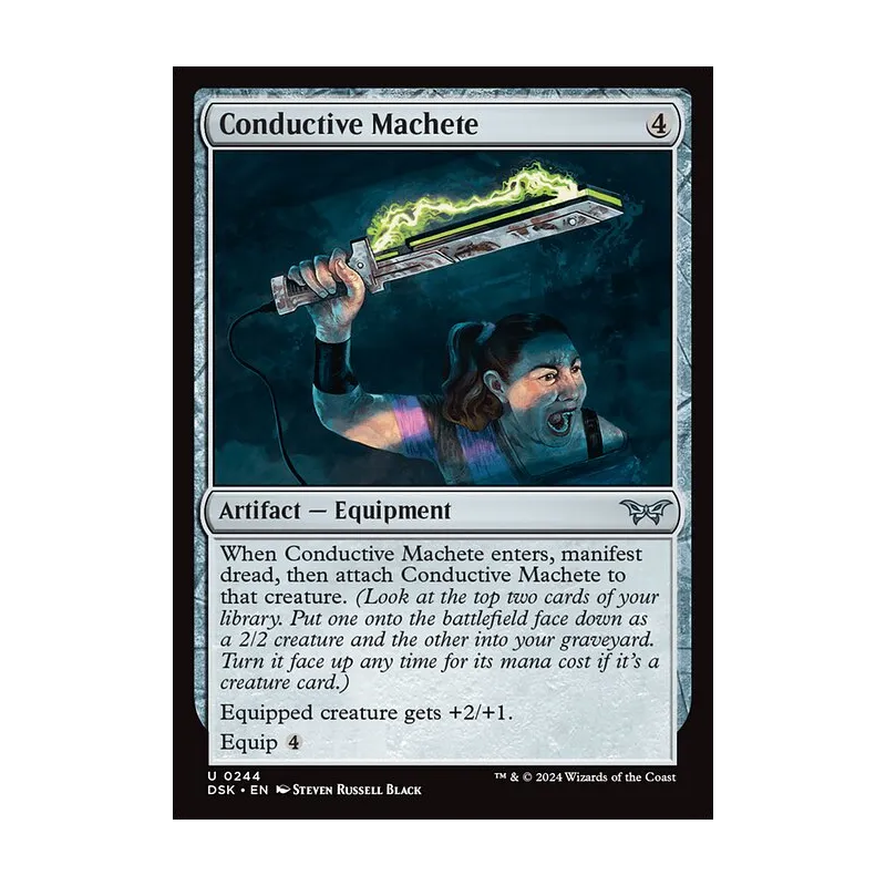Conductive Machete - Duskmourn: House of Horror (Near Mint)