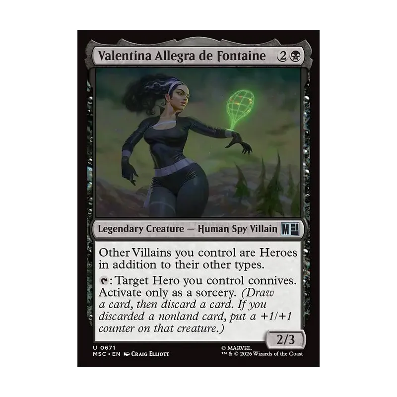 Valentina Allegra de Fontaine - Marvel Super Heroes Commander (Near Mint)