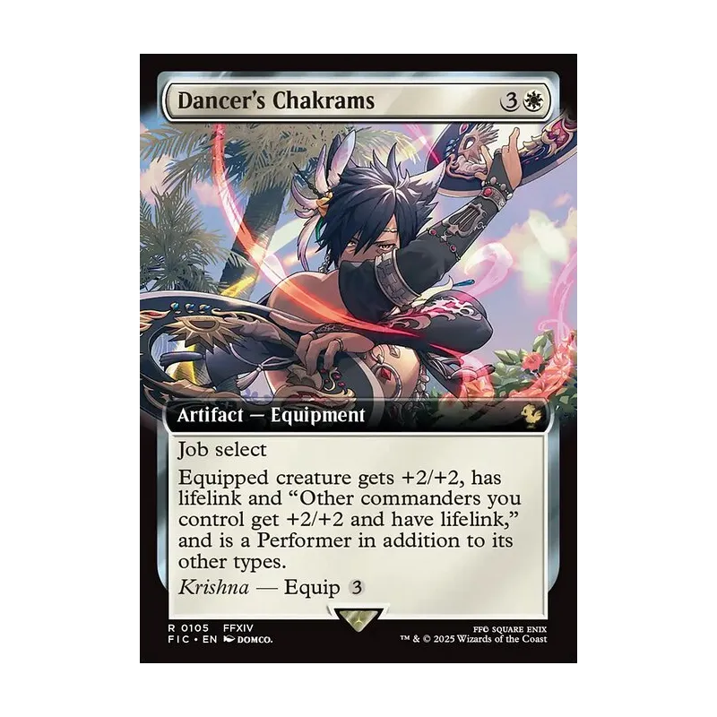 Dancer's Chakrams (Extended Art) - Final Fantasy Commander (Near Mint)
