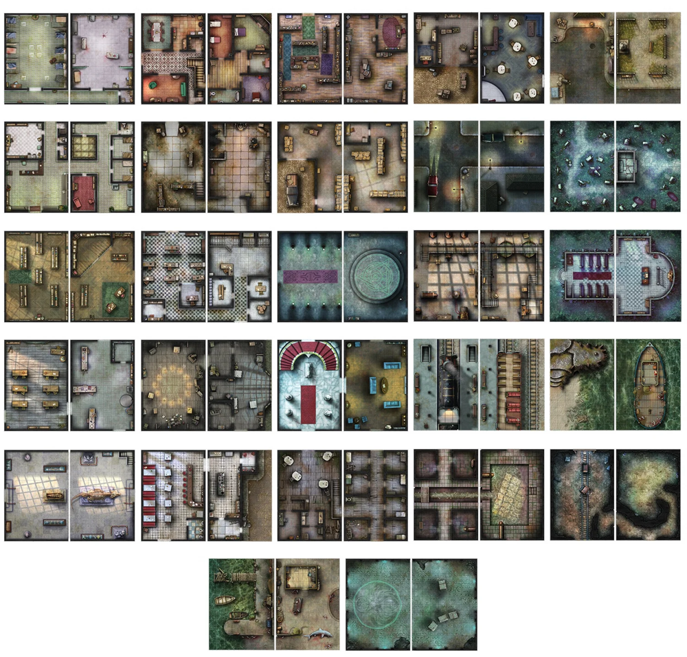 Big Book of Battle Mats: Arkham Horror RPG (Preorder)