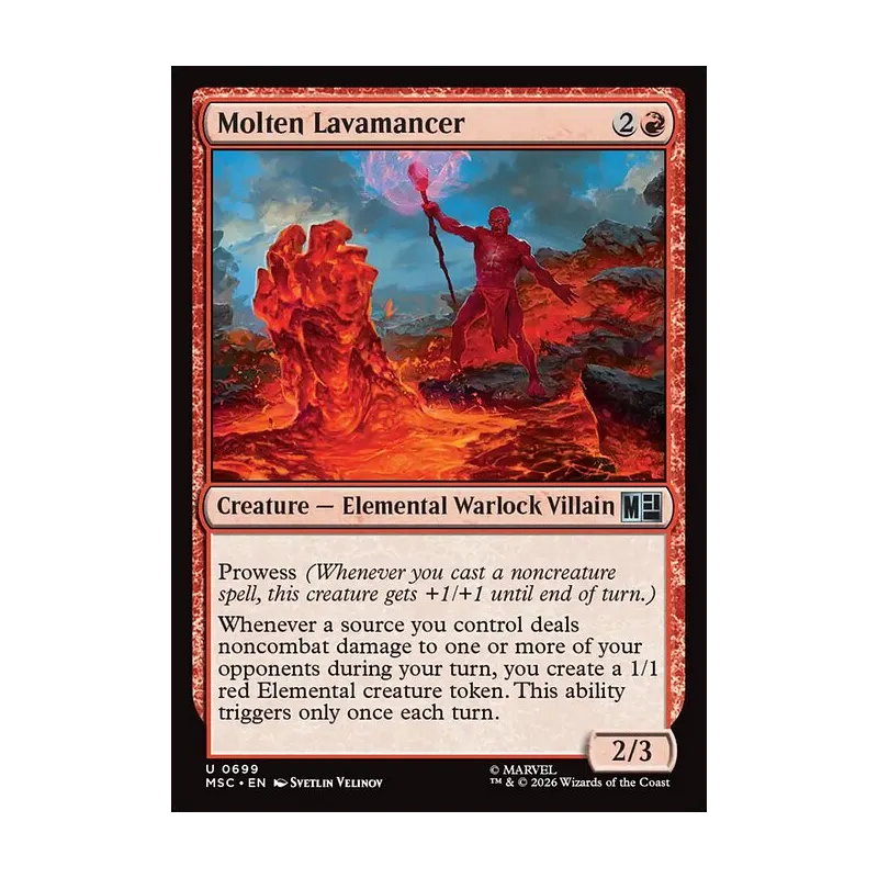 Molten Lavamancer - Marvel Super Heroes Commander (Near Mint)