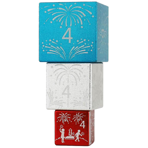 Sirius d6 Dice Set: Fireworks Stackable (3) (Clearance)