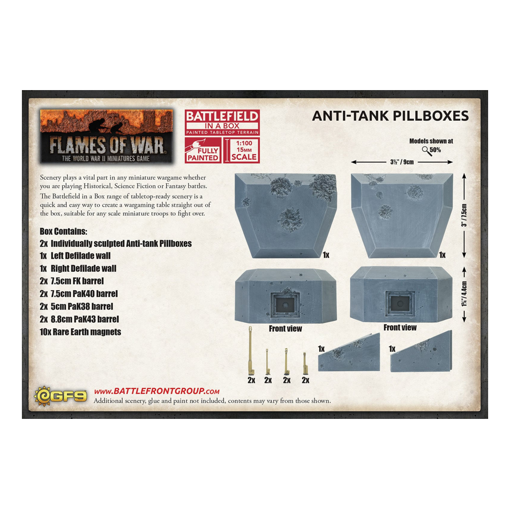 Flames of War: Battlefield in a Box - Anti-tank Pillboxes