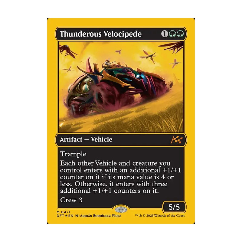 Thunderous Velocipede (First-Place Foil) - Aetherdrift (Foil Near Mint)