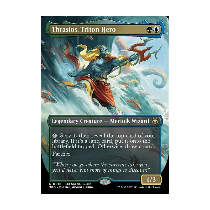 Thrasios, Triton Hero (Borderless) - Special Guests (Near Mint)