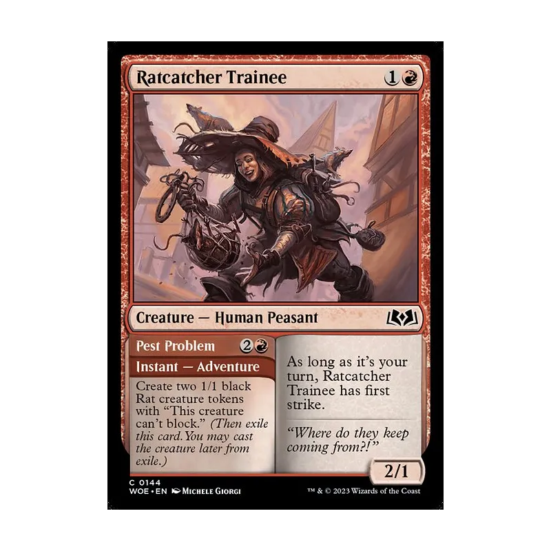 Ratcatcher Trainee // Pest Problem - Wilds of Eldraine (Near Mint)