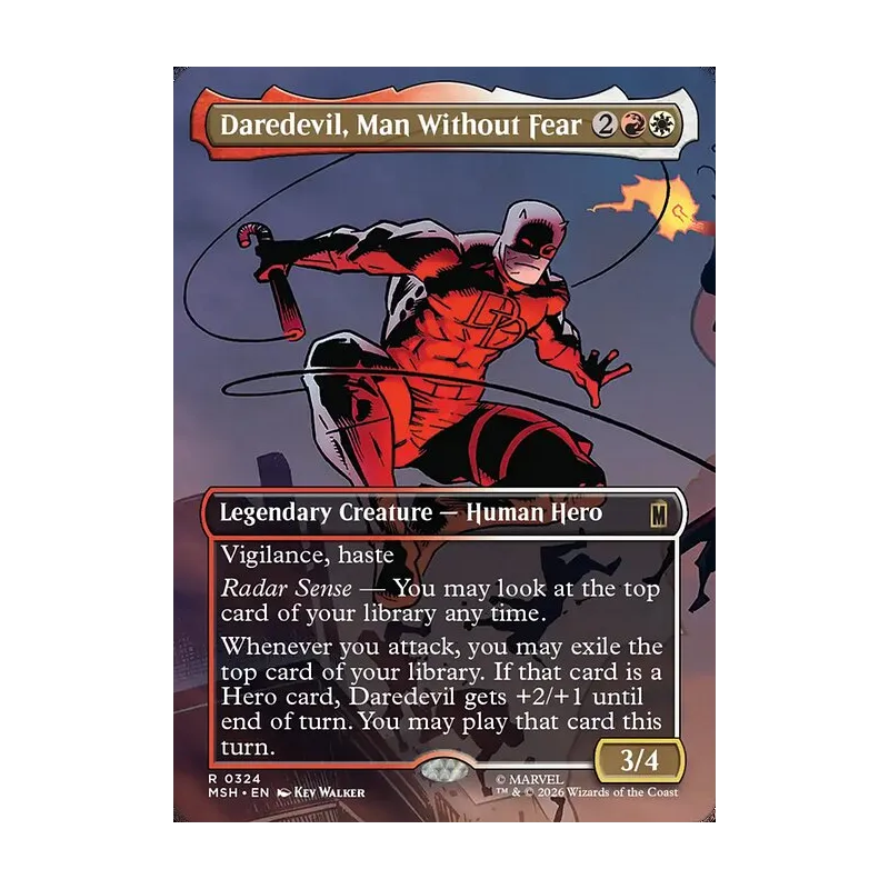 Daredevil, Man Without Fear (Borderless) (0324) - Marvel Super Heroes (Near Mint)