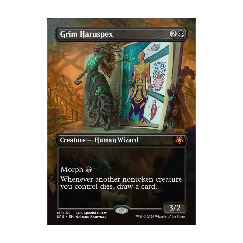Grim Haruspex (Borderless) - Special Guests (Near Mint)