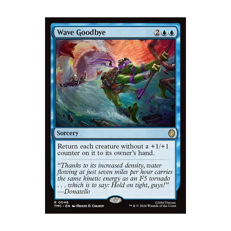 Wave Goodbye (Surge Foil) - Teenage Mutant Ninja Turtles Commander (Foil Near Mint)