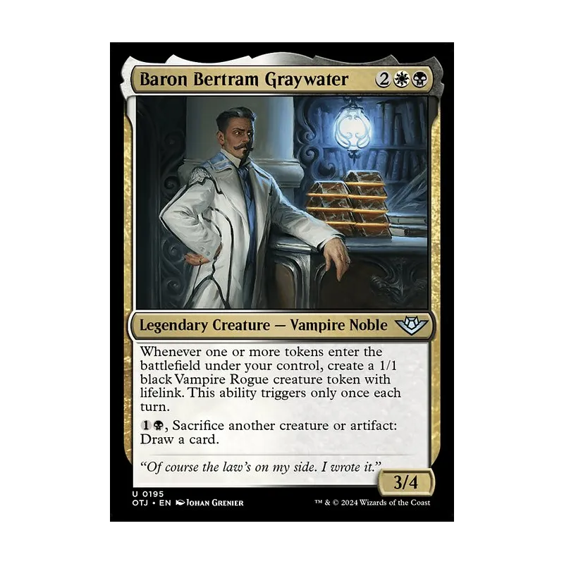 Baron Bertram Graywater - Outlaws of Thunder Junction (Near Mint)
