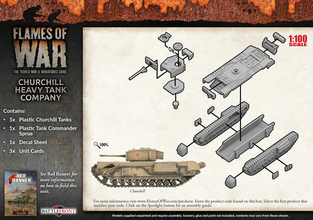 Flames of War WW2: Soviet - Churchill Heavy Tank Company