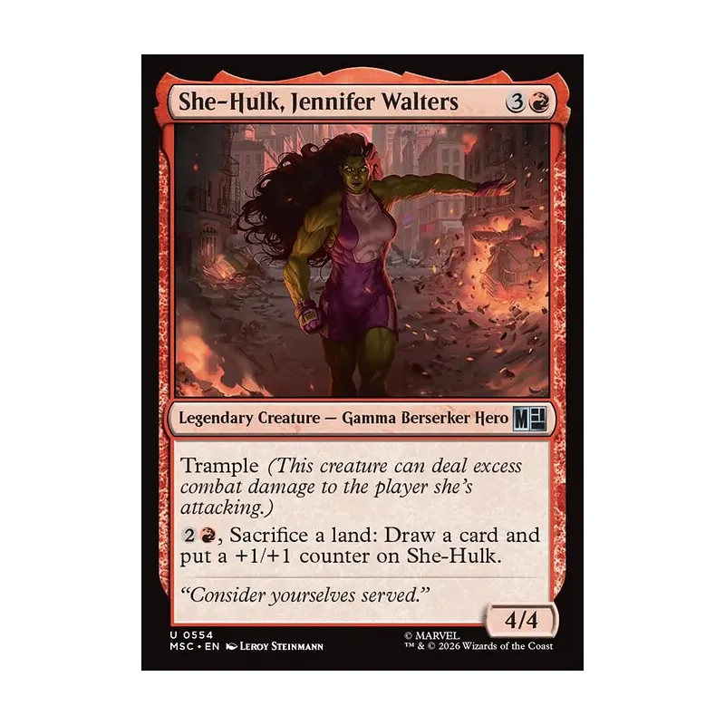She-Hulk, Jennifer Walters | Marvel Super Heroes MTG