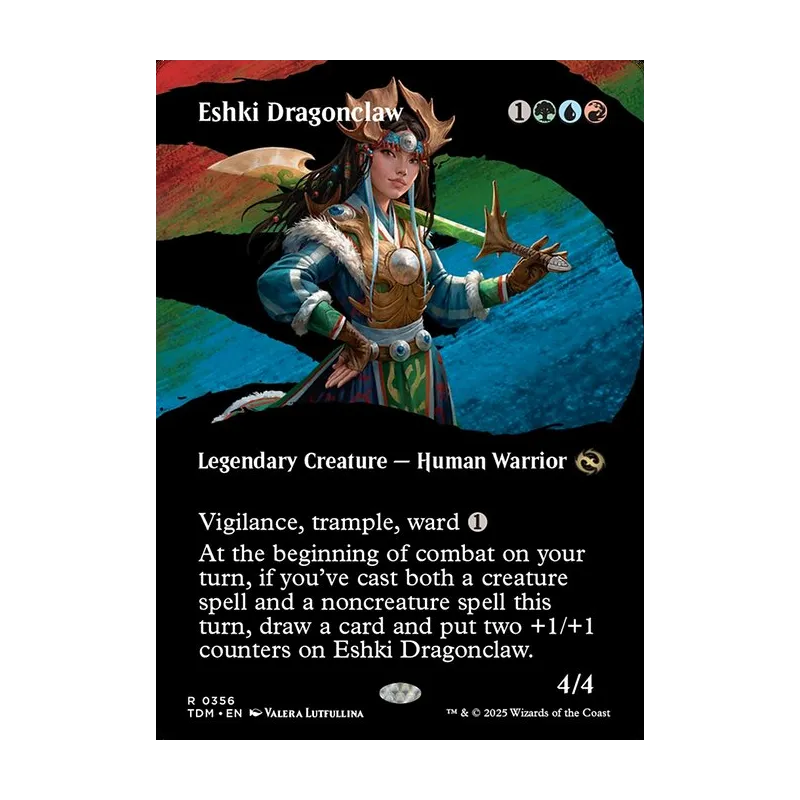 Eshki Dragonclaw (Borderless) - Tarkir: Dragonstorm (Near Mint)