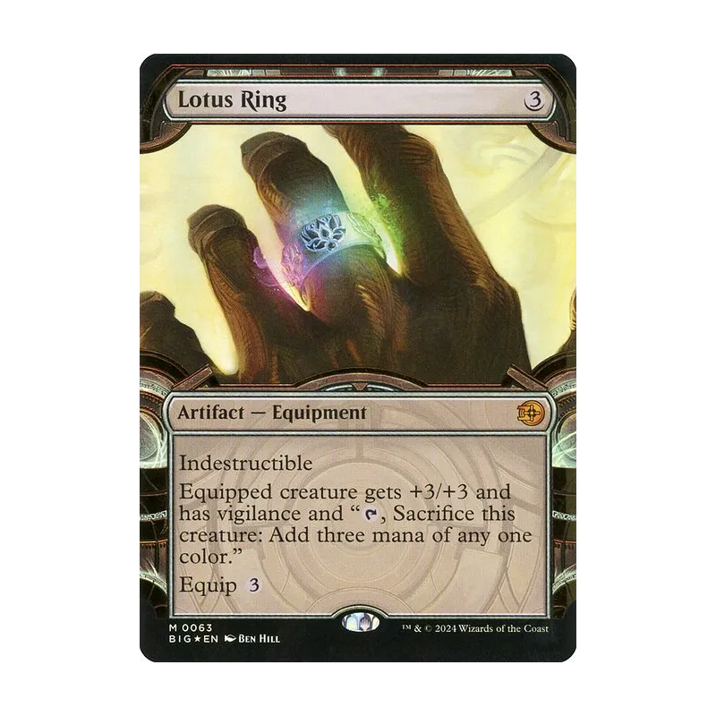 Lotus Ring (Showcase) (Raised Foil) - The Big Score (Foil Near Mint)