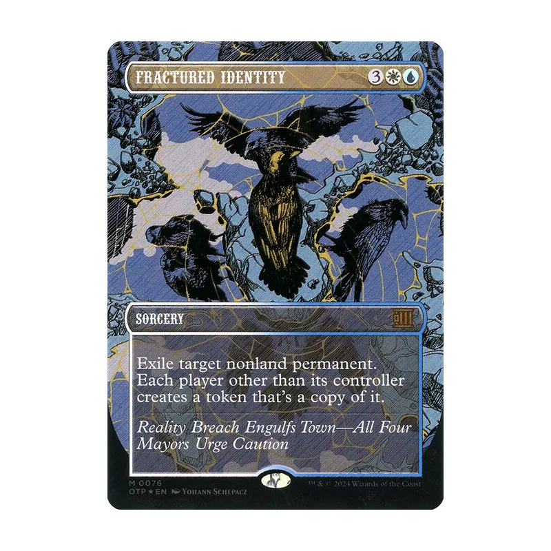 Fractured Identity (Textured Foil) - Breaking News (Foil Near Mint)