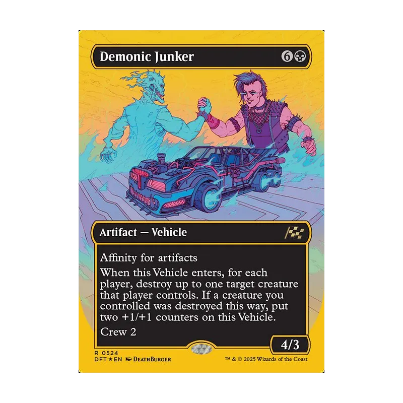 Demonic Junker (Borderless) (First-Place Foil) - Aetherdrift (Foil Near Mint)