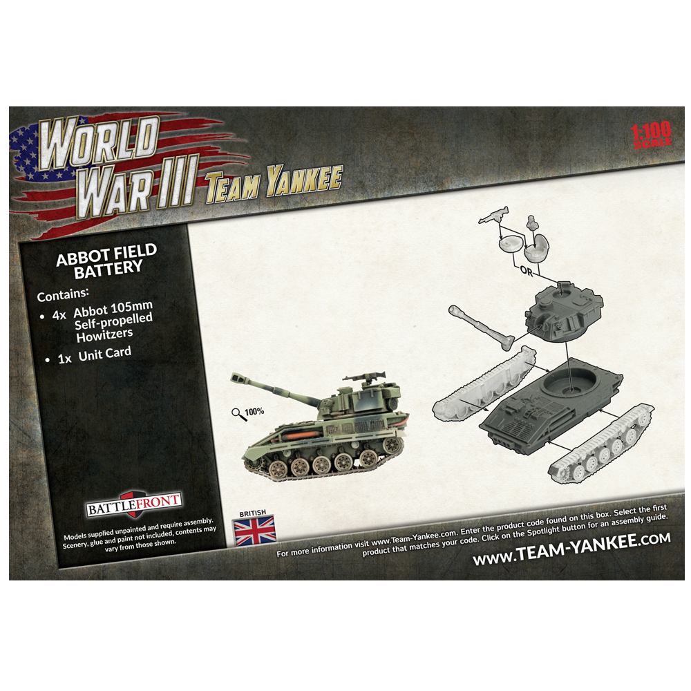 WWIII Team Yankee: British - Abbot Field Battery (New Arrival)