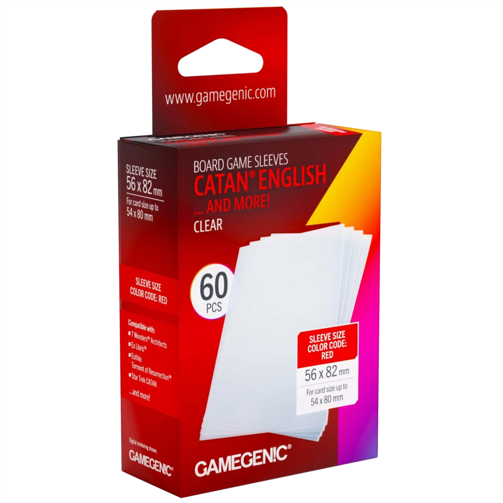 Board Game Sleeves: Catan English - Clear