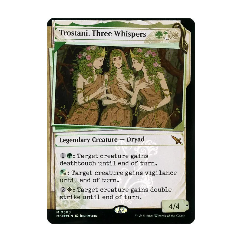 Trostani, Three Whispers (Showcase) (Invisible Ink) - Murders at Karlov Manor (Foil Near Mint)