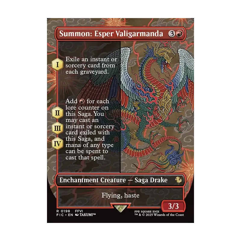 Summon: Esper Valigarmanda (Borderless) - Final Fantasy Commander (Near Mint)