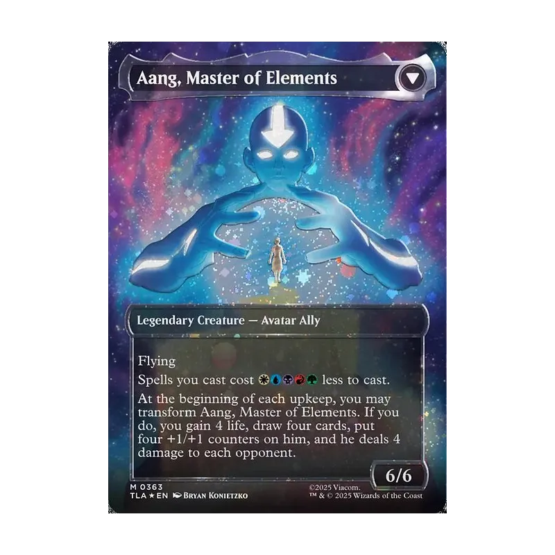 Avatar Aang // Aang, Master of Elements (Raised Foil) - Avatar: The Last Airbender (Foil Near Mint)