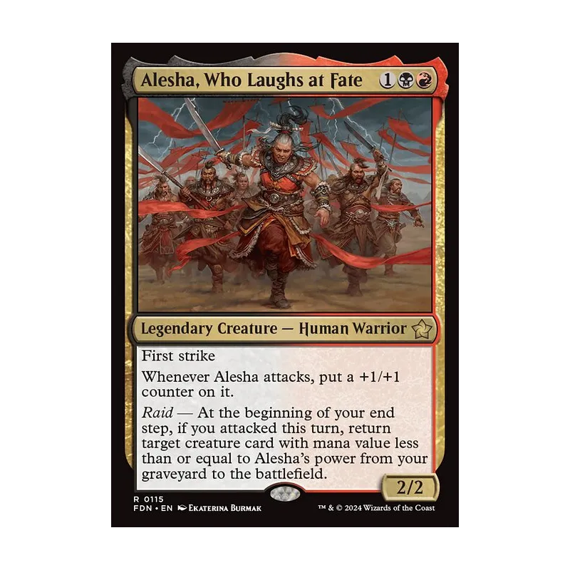 Alesha, Who Laughs at Fate - Foundations (Near Mint)