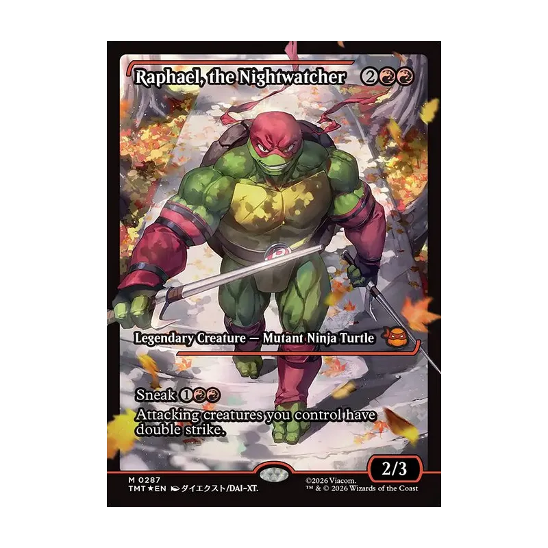 raphael mtg card Raphael, the Nightwatcher |TMNT Ninja Turtles MTG