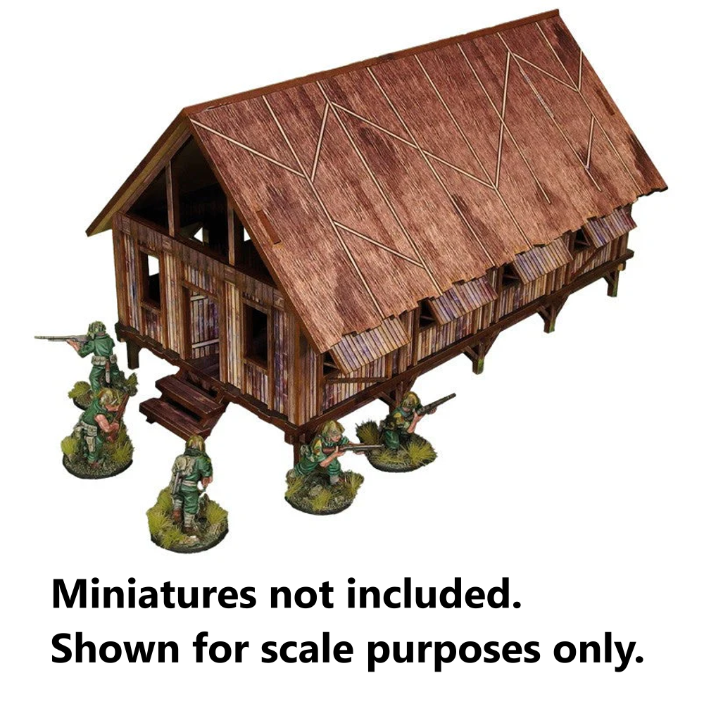 Bolt Action HDF Terrain: WW2 Pacific - Barracks
