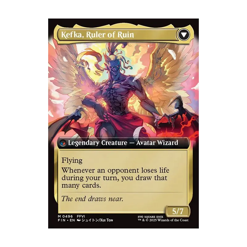 Kefka, Court Mage // Kefka, Ruler of Ruin (Extended Art) - Final Fantasy (Near Mint)