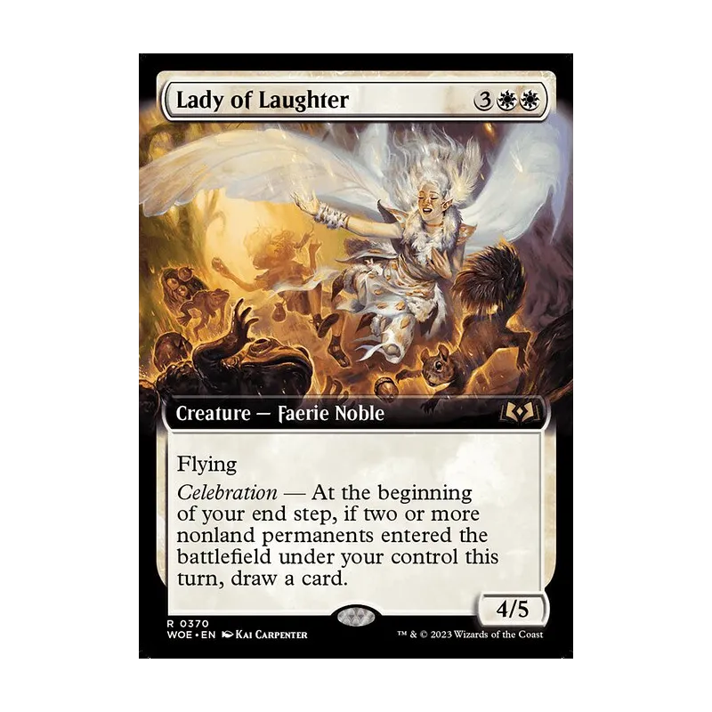 Lady of Laughter (Extended Art) - Wilds of Eldraine (Near Mint)