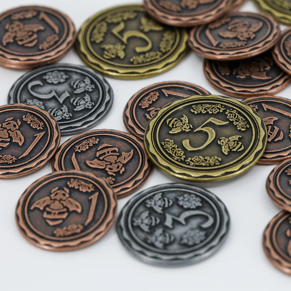Botany: Floral Dragons - Metal Coins (Preorder)