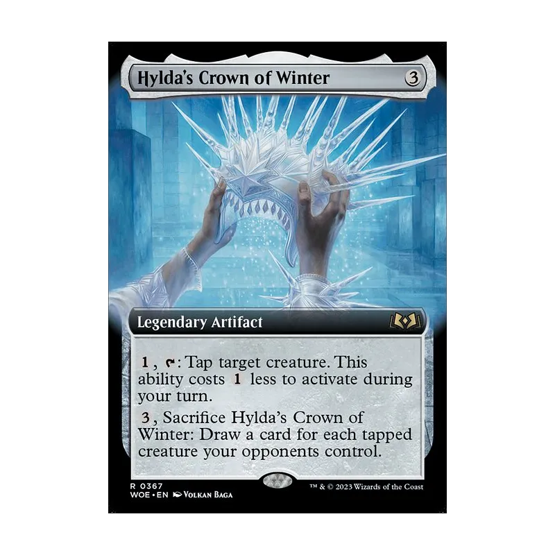 Hylda's Crown of Winter (Extended Art) - Wilds of Eldraine (Near Mint)