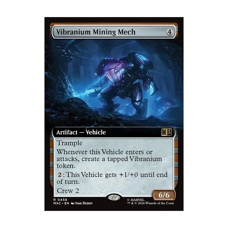 Vibranium Mining Mech (Extended Art) - Marvel Super Heroes Commander (Near Mint)