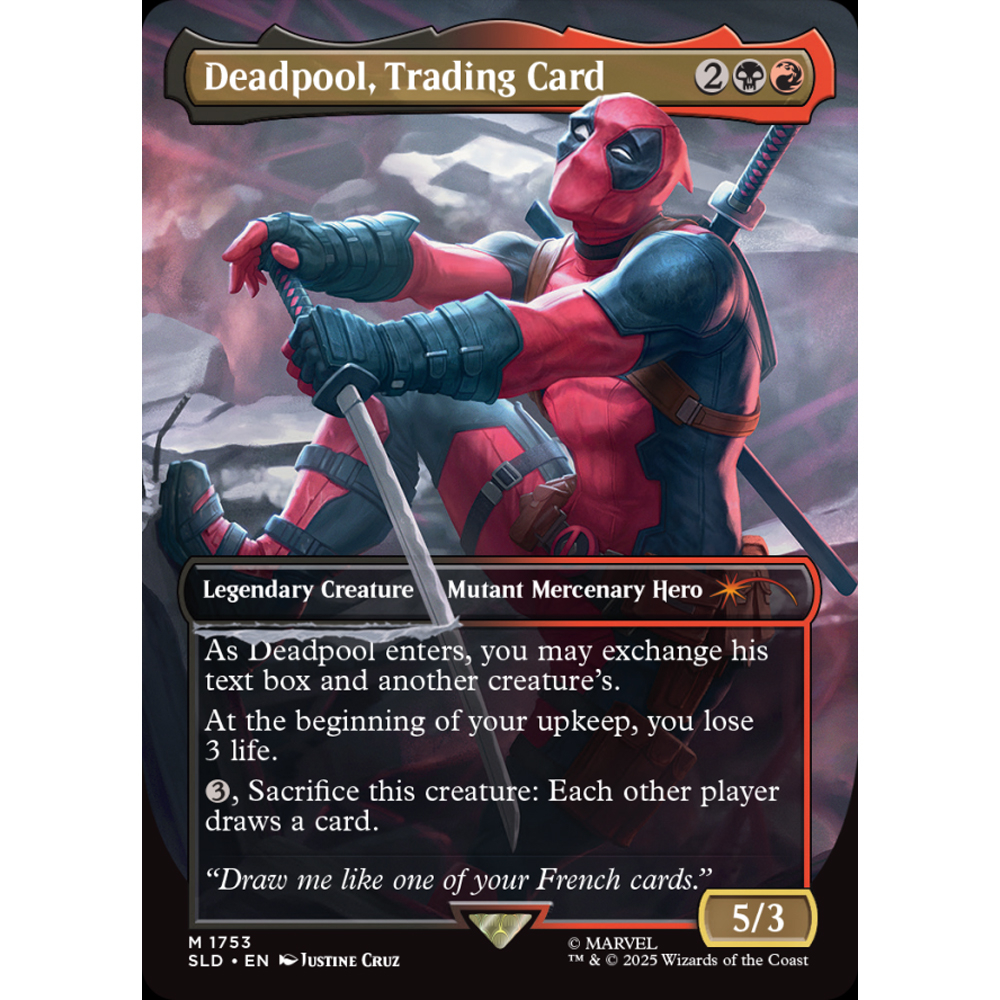 【MTG】Secret Lair Marvel’s Deadpool Foil③ Amazon.com: Magic the Gathering Secret Lair x Marvel's