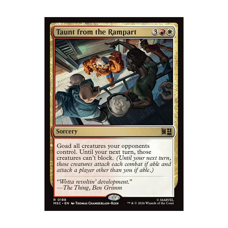 Taunt from the Rampart (Surge Foil) - Marvel Super Heroes Commander (Foil Near Mint)