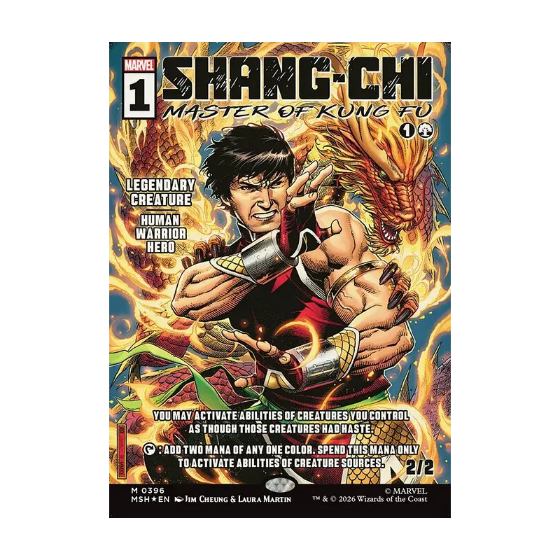 Shang-Chi, Master of Kung Fu (Borderless) (0396) - Marvel Super Heroes (Foil Near Mint)